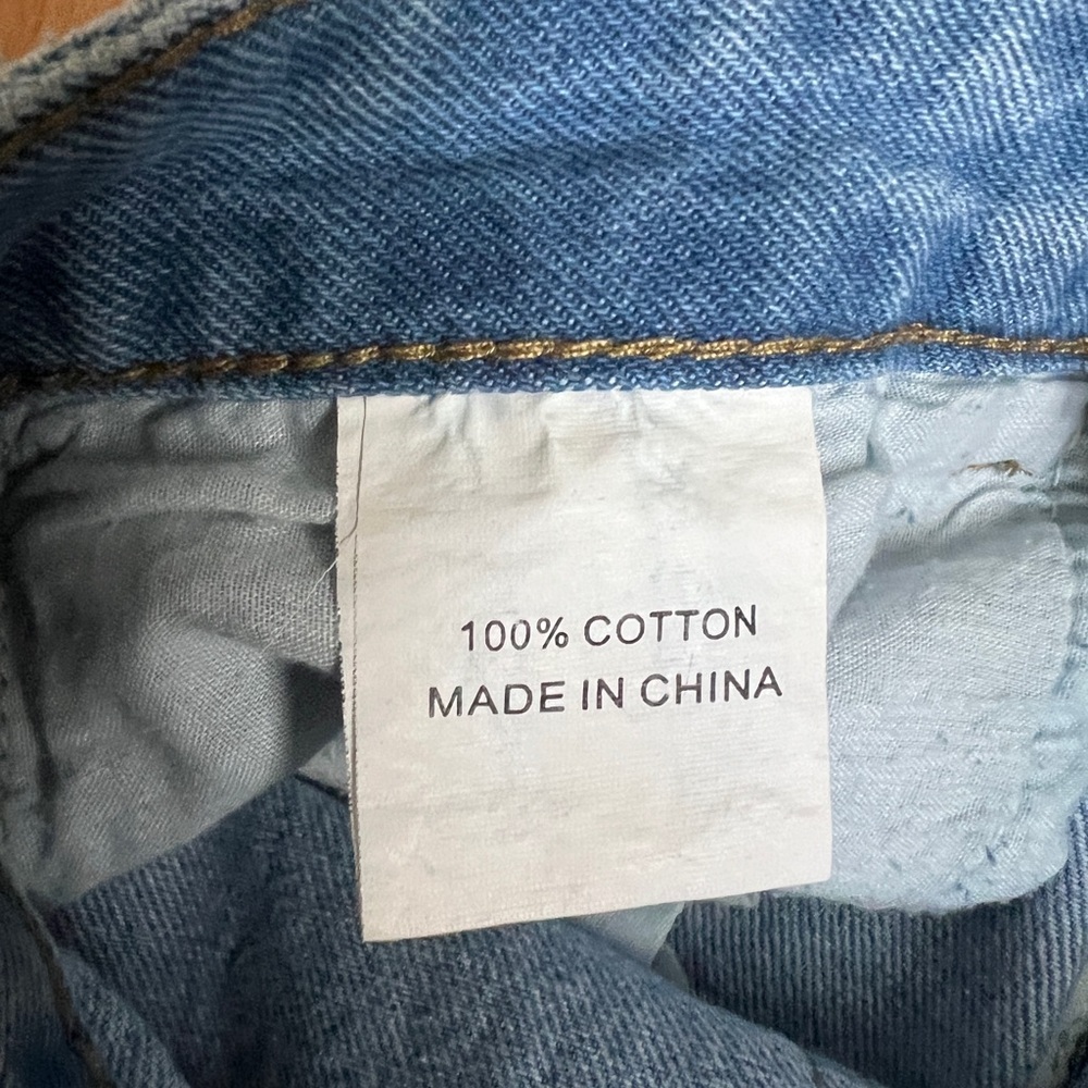 Princess Polly Light Blue 💯 Cotton High Rise Denim Jeans Jeans sz 4 - Picture 5 of 9